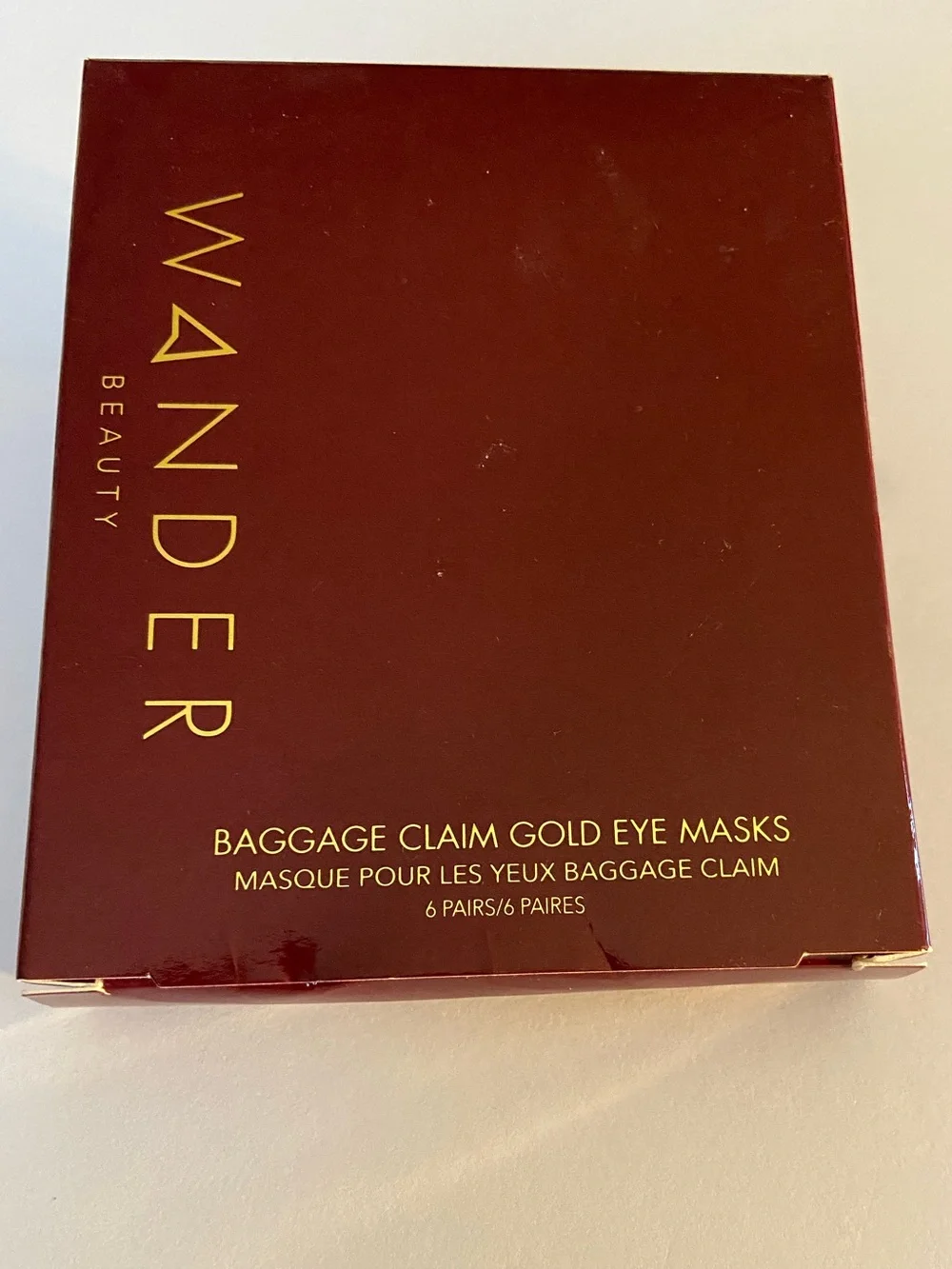 Wander Beauty Baggage Claim Gold Eye Masks - 6 Pairs